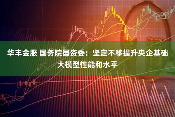 华丰金服 国务院国资委：坚定不移提升央企基础大模型性能和水平